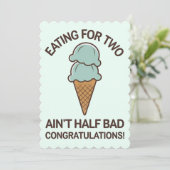 妊娠中に2人分食べるのは案外悪くないユーモアあふれるアイスクリーム 招待状 (スタンド正面)