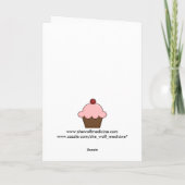 妊娠中のアイスクリーム好き カード (裏面)