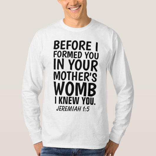 妊娠中のクリスチャンTシャツ Tシャツ (正面)