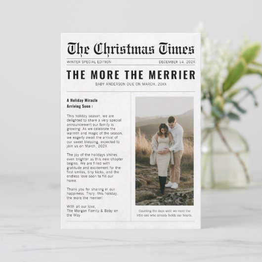 妊娠中のクリスマスがメリー多く報じられる シーズンカード (スタンド正面)