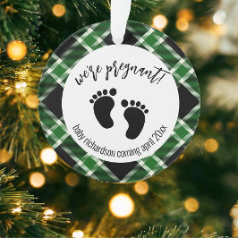 妊娠中のクリスマス妊娠の告知か オーナメント