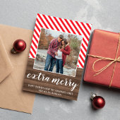 妊娠中のハッピーホリデーズメリークリスマスフォトカード シーズンカード