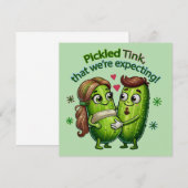 妊娠中のピクルカップル 招待状 (正面/裏面)