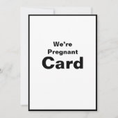 妊娠中のベビーガール男の赤ちゃんカード カード (正面)