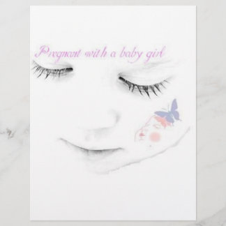 妊娠中のベビーガール チラシ