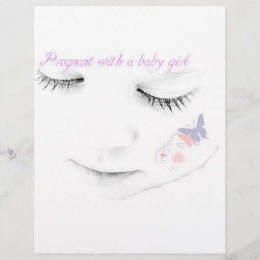 妊娠中のベビーガール チラシ (正面)