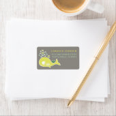 妊娠中のホエールツインズベビーシャワー住所 シール (インサイチュ)