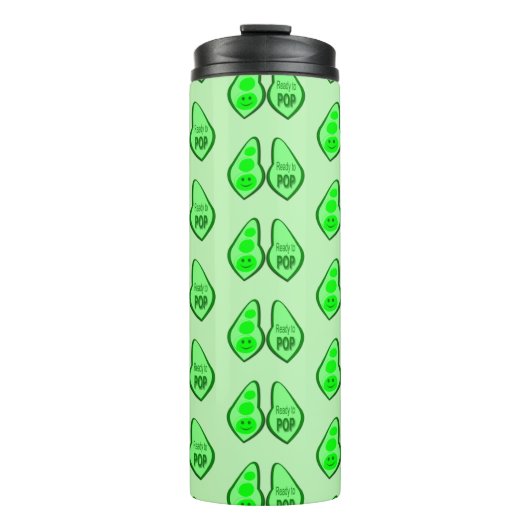 妊娠中のポップ・アートのグリーンピー タンブラー (正面)