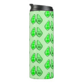 妊娠中のポップ・アートのグリーンピー タンブラー (回転右)