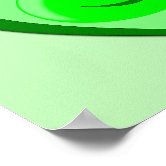 妊娠中のポップ・アートのグリーンピー ポスター (角)