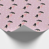 妊娠中のママの水玉模様 ラッピングペーパー (角)