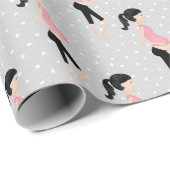 妊娠中のママの水玉模様 ラッピングペーパー (ロールコーナー)