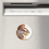 妊娠中のママ写真ETA誕生 マグネット (インサイチュ (食洗機))