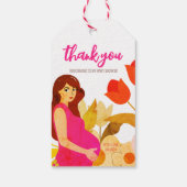 妊娠中のママ赤ちゃんシャワー ギフトタグ (裏面)