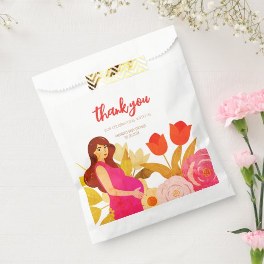 妊娠中のママ赤ちゃんシャワー フェイバーバッグ (封をした状態)