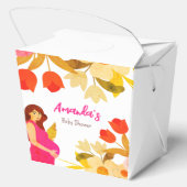 妊娠中のママ赤ちゃんシャワー フェイバーボックス (裏面)