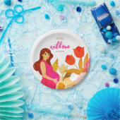 妊娠中のママ赤ちゃんシャワー ペーパープレート (パーティー)