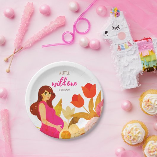 妊娠中のママ赤ちゃんシャワー ペーパープレート (パーティー)