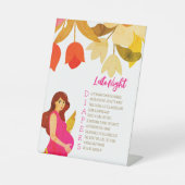 妊娠中のママ赤ちゃんシャワー 台座サイン (正面)