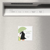 妊娠中のママ赤ちゃんシャワー{green} マグネット (インサイチュ (食洗機))