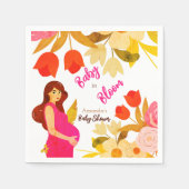 妊娠中のママ ベビーシャワー スタンダードカクテルナプキン (正面)