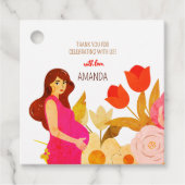 妊娠中のママ ベビーシャワー フェイバータグ (正面)