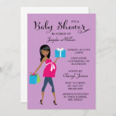 妊娠中のママ 赤ちゃんのお披露目招待状 招待状 (正面/裏面)