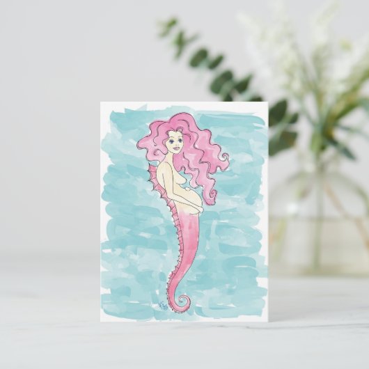妊娠中のメルメイドのはがき 案内ポストカード (スタンド正面)