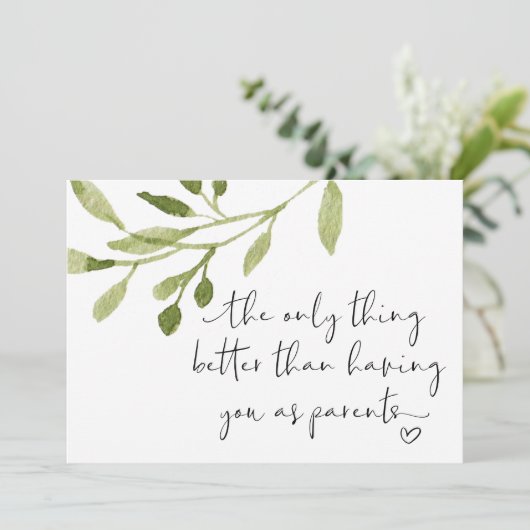 妊娠中の両親の妊娠の明らかなベビー カード (スタンド正面)