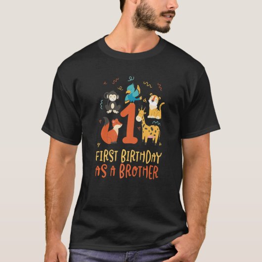 妊娠中の兄としての最初の誕生日 Tシャツ (正面)