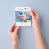 妊娠中の写真がもうすぐ登場します お知らせ チラシ (手)