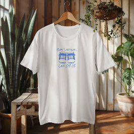 妊娠中の初めての母の日 ライトブルーのベビーシューズ Tシャツ