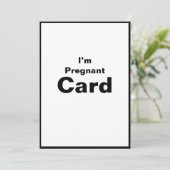 妊娠中の女の子男の赤ちゃん カード (スタンド正面)