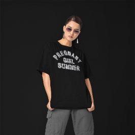 妊娠中の女子サマーシャツ妊娠のお知らせ Tシャツ