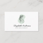 妊娠中の女性の簡単なモダン名刺 名刺 (正面)