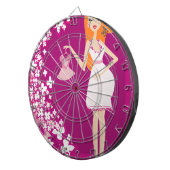 妊娠中の女性を赤くする ダーツボード (正面右)