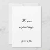 妊娠中の女性抽象芸術アート 案内状 (裏面)