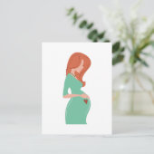 妊娠中の女性 案内ポストカード (スタンド正面)