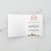 妊娠中の娘へ青い母の日カード シーズンカード (内部)