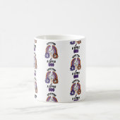 妊娠中の幽霊紫が少しブーを期待 コーヒーマグカップ (中央)