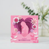 妊娠中の方へ Mother's Day カード (スタンド正面)