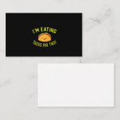 妊娠中の母がギフトを発表する私は食べタコス 名刺 (正面/裏面)