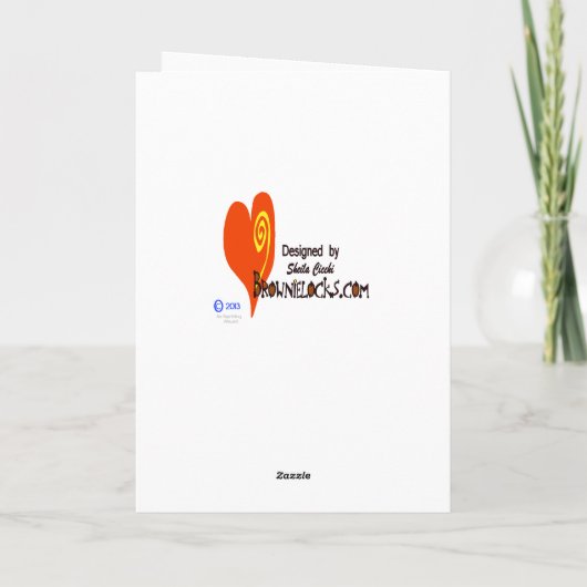 妊娠中の母のデイカーカスタマイズド! カード (裏面)