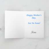 妊娠中の母のデイカーカスタマイズド! カード (内部)