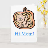 妊娠中の母のデイカーカスタマイズド! カード (黄色い花)