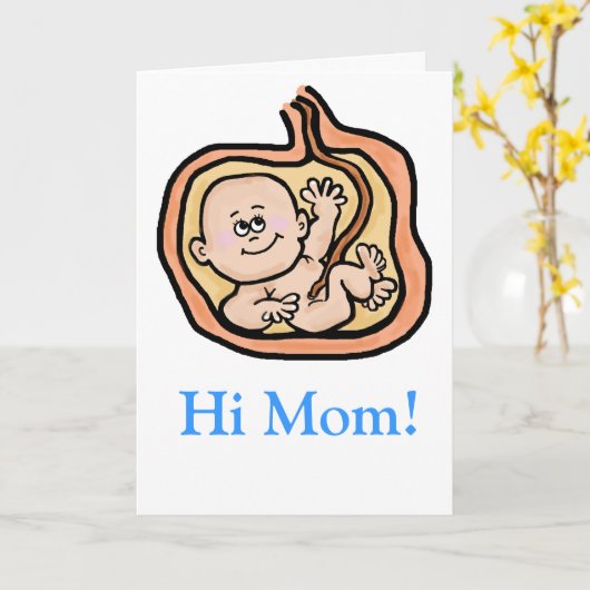 妊娠中の母のデイカーカスタマイズド! カード (黄色い花)