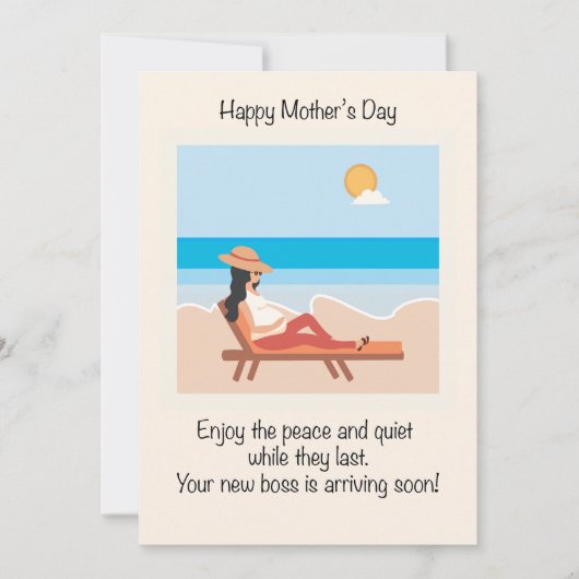 妊娠中の母の日 シーズンカード (正面)