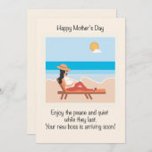 妊娠中の母の日 シーズンカード (正面/裏面)