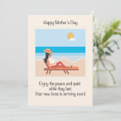 妊娠中の母の日 シーズンカード (スタンド正面)