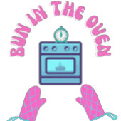 妊娠中の母親のオーブンでパン Tシャツ